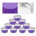 Portable 10-Hour Wax Melting Bowl | Hot Wax Warmer | Aluminum Foil Shell | Colorful Violet - 6.3x6.3cm - Buy Online on GoSupps.com