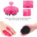 Philorn Scalp Massage Brush | Soft Silicone Shampoo Brush for Men Women & Pets | Wet & Dry Scalp Massager | Magenta & Black - Buy Online on GoSupps.com