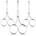 WLLHYF 3 Pcs Nose Hair Scissors Facia Eyebrow Mustache Ear Hair Grooming Trimming Scissors Stainless Steel Professional Small Beard Nail Cuticle Eyelashes Beauty Scissors for Men Women(Silver) - Buy Online on GoSupps.com