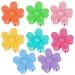 8 Pcs Non Slip Matte Flower Hair Clips Large Cute Hair Clip Daisy Hair Claw Clips Hair Accessories for Women Girls Thick Hair Big Hair Clips (8 Colors)