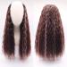 U Shaped Wig for Women - Long Curly Dark Brown Big Wave Fluffy Natural Hair - Micro Volume 180g Half Set - Buy Online on GoSupps.com