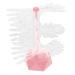 POPETPOP nail tips display stand nail art stands nail stands for nail art nail practice display stand nail tips display holder nail display stand holder spiral Acrylic bracket 6.2x6.2cm Pink