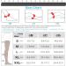 Medical Compression Tights for Women | 20-30 mmHg Opaque Support Hose | XXL Open Toe | Black - Ideal for Varicose Veins & Edema - Buy Online on GoSupps.com