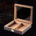 Portable Transparent Window Cedar Cigar Case Wood Travel Cigar Humidor Set with Humidifier Hygrometer Decorative Box - Buy Online on GoSupps.com