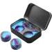 XIFEI Portable Stainless Steel Tin Box with Silicone Containers and Spoons (5 Colors) - 2-5ml Non-Stick Storage Wax Carrying Case - Buy Online on GoSupps.com