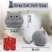 DNFASCHI Gray Cat Plush Toy Cute Cat Stuffed Animals Plush Toy 3Pcs Gray Cat Plushie Soft Mini Cat Plush Toys for Girls Boys Cute Stuffed Cat Doll for Birthday - Buy Online on GoSupps.com