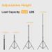 EMART 6.5ft Heavy Duty Light Stand with Spring Cushioning - Aluminum Alloy Construction for Photo Video Studio Tripod Stand - Ideal for Photography Lighting, Softbox, and Flash (1 Pack) - Buy Online on GoSupps.com