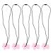 5Pcs Silicone Pendant Chewy Teether  Baby Teething Toys Sensory Chew Teether Gum Massage Relieve Swelling Pendant Shaped Baby Teething Toy Set(Light Pink)