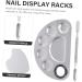 minkissy 1 Set Palette Nail Paint Display Boards Manicure Art Tools Manicure Display Boards Manicure Paint Trays Nail Display Racks Nail Art Tools Nail Polish Mixed Board Stainless Steel 12.5X9.5X1.5CM Silver - Buy Online on GoSupps.com