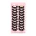 UAMOU Lashes Volume Fluffy Dense Russian Curling Fake Eyelashes Mink Eyes Extension Russian Strip Lashes handmade Cheerfully (Color : 10pairs 7D-31 Size : 5 Boxes)