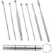 Stainless Steel Ear Cleaning Tool Set - 2 Sets of 7 Pieces, Spring Silver Ear Picking Spoon and Scraper - Healeved Ear Care Kit - Buy Online on GoSupps.com