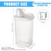 Airtight Detergent Detergent Dispenser Washing Powder Container with Lid and Handle Multi-Purpose Plastic Grain Glass Storage Box for Dry Food Flour Detergent Food Container (2300 ml) 2300ml - Buy Online on GoSupps.com