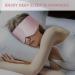 OLE-SILK 100% Natural Mulberry Silk Sleep Mask - Large Adjustable Eye Mask for Women and Men - Pink - Buy Online on GoSupps.com