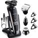 Buy Waterproof Electric Razor for Men - Rechargeable Rotary Shaver with Nose Trimmer & Face Cleaning Brush - International Shipping Available - Buy Online on GoSupps.com