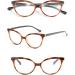 Koosufa Vintage Cat Eye Reading Glasses for Women - Anti-Blue Light Full-Rim Horn Glasses in 1.0 1.5 2.5 3.5 Magnifications - Retro Designer Style - Buy Online on GoSupps.com