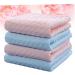 4pcs FRCOLOR Cotton Towel Set | Absorbent Makeup Remover & Facial Washcloths | Bathroom & Bath Supply Accessory | Baby Scarf | Blue - Buy Online on GoSupps.com
