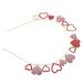 Gogogmee Valentine's Day Headband Valentine Headband Heart Headbands Valentine Party Headband Party Headbands for Adults Hair Bands Party Hair Band Rhinestone Headband Adults Headbands