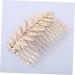 Beaupretty wedding hair comb girl birthday bridesmaid hair clip leaf comb hair comb leaves Flower Comb for Bridal Hair Comb for Bride Alloy Comb hairpin headgear gold leaf Comb - Buy Online on GoSupps.com