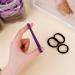 Thick Seamless Cotton Hair Ties for Women - 100 Violet Ponytail Holders, No Crease Damage - Buy Online on GoSupps.com
