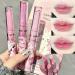 3 Colors Hydrating Lipstick Set Sweet Heart Shape Glossy Finish Lipstick Moisturizing Tinted Lip Balm Long Lasting Vivid Color Lip Makeup for Girls (B)