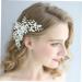 DOITOOL Rhinestone Comb For Girl Friends Hair Flower Combs Hair Accessories Bridal Headwear Tiara Comb for Bridal Hair Comb Pearl Bride - Buy Online on GoSupps.com