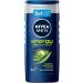 Nivea men energy shower gel (250 ml) pH-skin-friendly care shower with a vitalizing fragrance and 24h fresh effect cream shower with mint extract for body face and hair