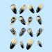 Skull Press On Nails - Halloween Acrylic Nails Almond Stiletto French Gradient Coffin Black Rose & Heart Design 24pcs Full Cover False Nails for Women & Girls - Buy Online on GoSupps.com