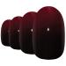 Shop False Nails Bling Art Gel - Glossy Glitter Oval 24 Medium Tips (Venus Red Black) | International Shipping - Buy Online on GoSupps.com
