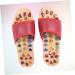 FRCOLOR 1 Pair Massage Slippers Foot Massager Shoe Men Slide Sandals Mens House Slippers Men s Sandals Man Sandals House Shoes for Men Shoes Sandals Mat Wooden Agate Leisure Shoes 35 Red - Buy Online on GoSupps.com