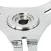 13-1/2 Stainless Steel 3 Spoke Marine Steering Wheel with Finger Grips - Boat Control Knob Included - Buy Online on GoSupps.com