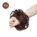 Silk-Co Hair Part with Rubber Band - Wavy Soft Bun Hair Extensions | Natural Black & Dark Red | 25g Thickening Messy Bun Updos - Buy Online on GoSupps.com