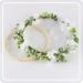Bridal Flower Crown Headband Women Girls Floral Hair Wreath with Adjustable Ribbon for Wedding Ceremony Party Festival - Buy Online on GoSupps.com
