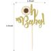 24 PCS Sunflower Oh Baby Cupcake Topper Glitter Baby Shower Cupcake Picks Perfect for Baby Shower Gender Reveal Party Cake Decorations Supplies - Buy Online on GoSupps.com