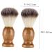 Magiclulu 8 STK Razor Brush Set - Stainless Steel & Wood Hairdressing Brushes for Face & Neck - Perfect for Hair Removal & Shaving - Buy Online on GoSupps.com