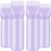 Root comb applicator bottle Large capacity hair oil applicator bottle Hair dye brushRoot Comb Squeeze Applicator Bottles with Graduated DIY (Purple 4Pcs) - Buy Online on GoSupps.com
