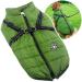 2 in 1 Dog Jacket with Harness for Large Dogs Outdoor Dog Sports Vest Warm Pet Winter Coat for Big Dogs 5XL Green