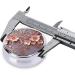 Rose Gold Floral Print Pill Box - Elegant 3 Compartment Metal Organizer for Travel & Pocket - Stylish Mini Medicine Storage Case with Mirror - Buy Online on GoSupps.com