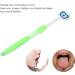Tongue Brush & Breath Freshener - Safe Silicone Tongue Scraper | Ergonomic Design for Fresh Breath - Green - Buy Online on GoSupps.com