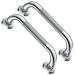 2 Pack 12 Inch Anti Slip Shower Grab Bar 1.25" Diameter,Munzong Stainless Steel Bathroom Grab Bar,Knurled Bathroom Balance Bar,Safety Handrail Support,Handicap Injury Elderly Senior Assist Bath Handle 12inch-2 Pack Chrome shower bars for elderly 2 pack
