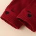 Cow Print Baby Girls Ruffled Outfit Set | Long Sleeve Tops and Pants | Infant Clothing Gifts | 9-12 Months Wine Red - Buy Online on GoSupps.com