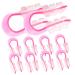 STAHAD Lot de 10 Pinces Nez U en Plastique Transparent Outil de Modelage du Nez Compact et Portable Accessoires pour Correction et Rehaussement Adapt es pour Usage Quotidien