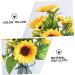 Warmhm 2 Pcs Simulated Sunflower House Ornaments Fake Sunflower Branches Fake Silk Sunflower Silk Sunflower Bouquet Fake Sunflowers Fake Yellow Flowers Silk Cloth At Home Spring Yellowx2pcs 33X25CMx2pcs - Buy Online on GoSupps.com