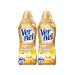Verel aromatherapy sensual frangipani fabric softener 2x 37 WL (74 washloads) long -lasting laundry scent with essential oils for 24/7 fresh recyclable bottle 814 ml (2 pack)