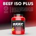 OUT ANGLED Beef Iso Plus Zero Fat Zero Sugar 90% Beef Protein Isolate 1.8kg - Pineapple Orange Flavor with Enhanced Amino Acids and Coenzyme Q10 - Buy Online on GoSupps.com