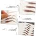 Beavorty 63 Sheets Waterproof Eyebrow Stickers False Eyebrows Dark Brown Eyebrow Tattoos Stickers Hair 3d - Buy Online on GoSupps.com