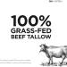 Rise Nutrition Grass-Fed Beef Tallow | 100% Pure | Paleo-Friendly Keto Friendly | 12 oz (355mL) - Buy Online on GoSupps.com
