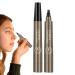 Waterproof Eyebrow - Eyebrow Pencil Waterproof | Eyebrow Marker Black For Nature Simulation Wild Eyebrows Quick Dry Long Wear No Smudge Gray Brown