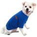 Hualisiji dog sweater fleece dog sweater Small dogs warm dog sweatshirt warm and light with a soft texture easy to wear and light colors (xxl dark blue) XXL dark blue
