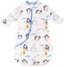 Chilsuessy Baby Sleeping Bag with Detachable Sleeves Winter 3.5 Tog Kids Sleeping Bag 100% Cotton Very Soft Sleep Bag for Infant Toddler Penguin 80cm/6-18 Months