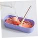 Angoily Makeup Brush Cleaning Boxes Box Makeup Brush Storage Box Purple Miss Container - Makeup Brush Cleaner Boxes - Buy Online on GoSupps.com